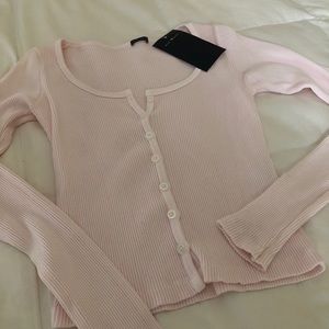 Light pink brandy Melville zelly top